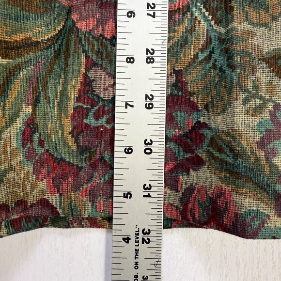 Vintage Inseparables Skirt Sz 12 Multi Floral Tapestry Elastic Waist Maxi 90's - Picture 7 of 9